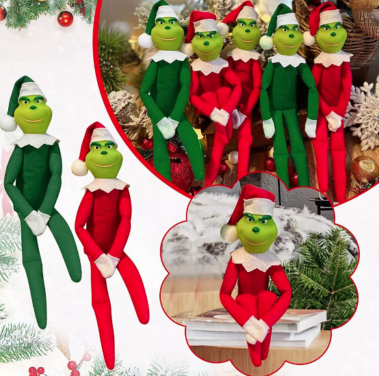 Grinchy Elf Ornaments - LOCAL PICK UP ONLY
