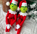 Grinchy Elf Ornaments