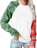 Sweatshirt With Snowflake Sleeves